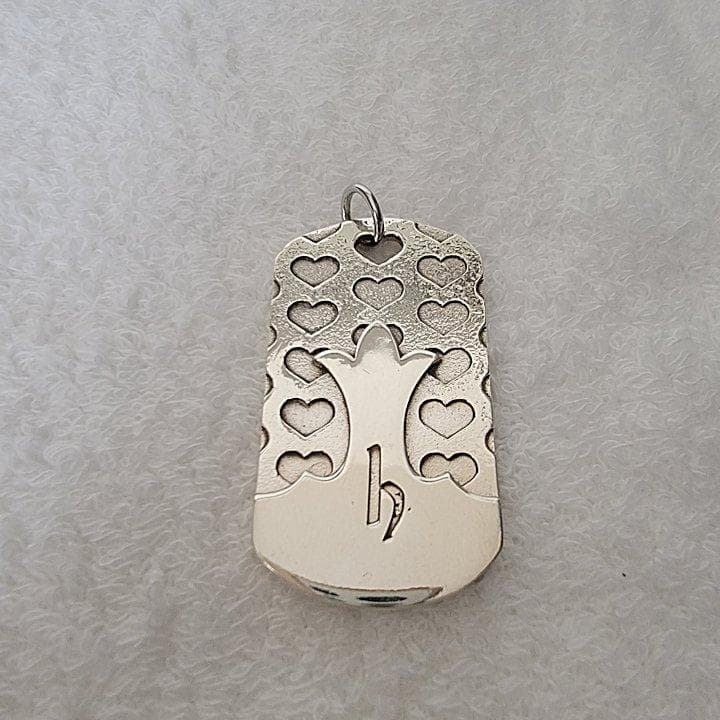 Hide + A&G 長方形 ハート ペンダントトップ シルバー925