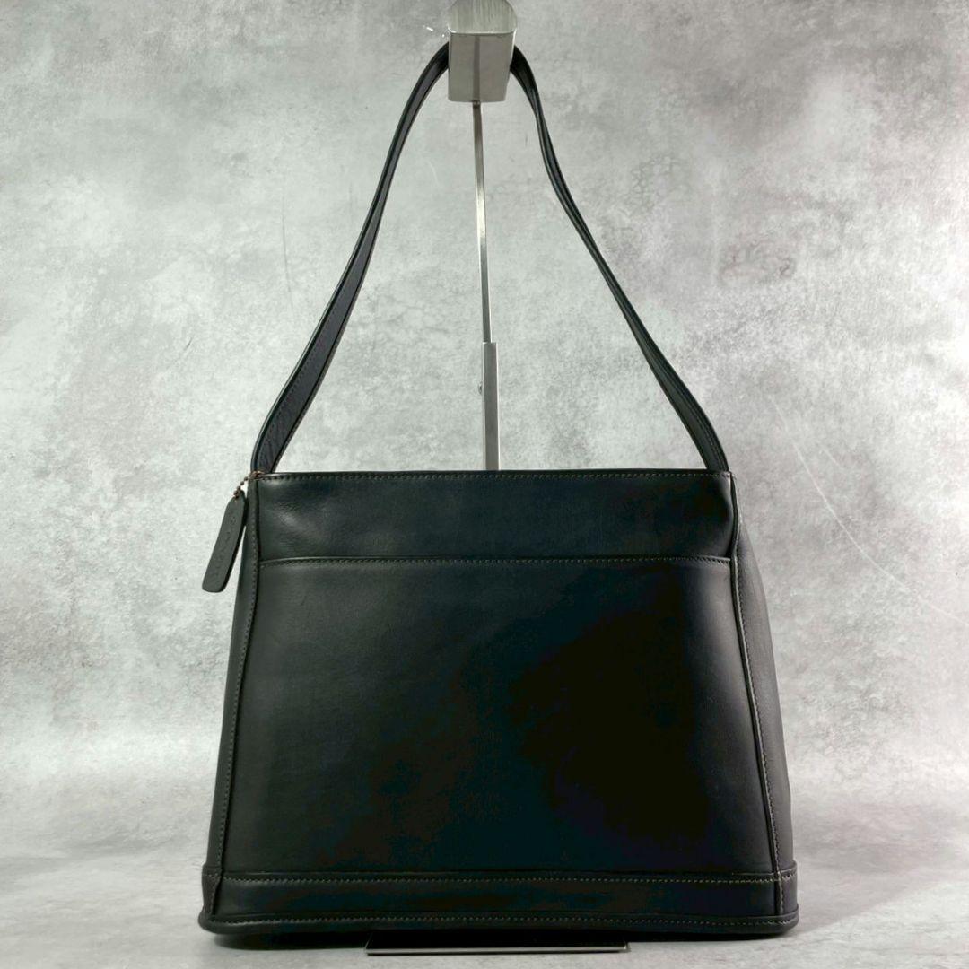 バッグ vintage coach shoulder bag leather black
