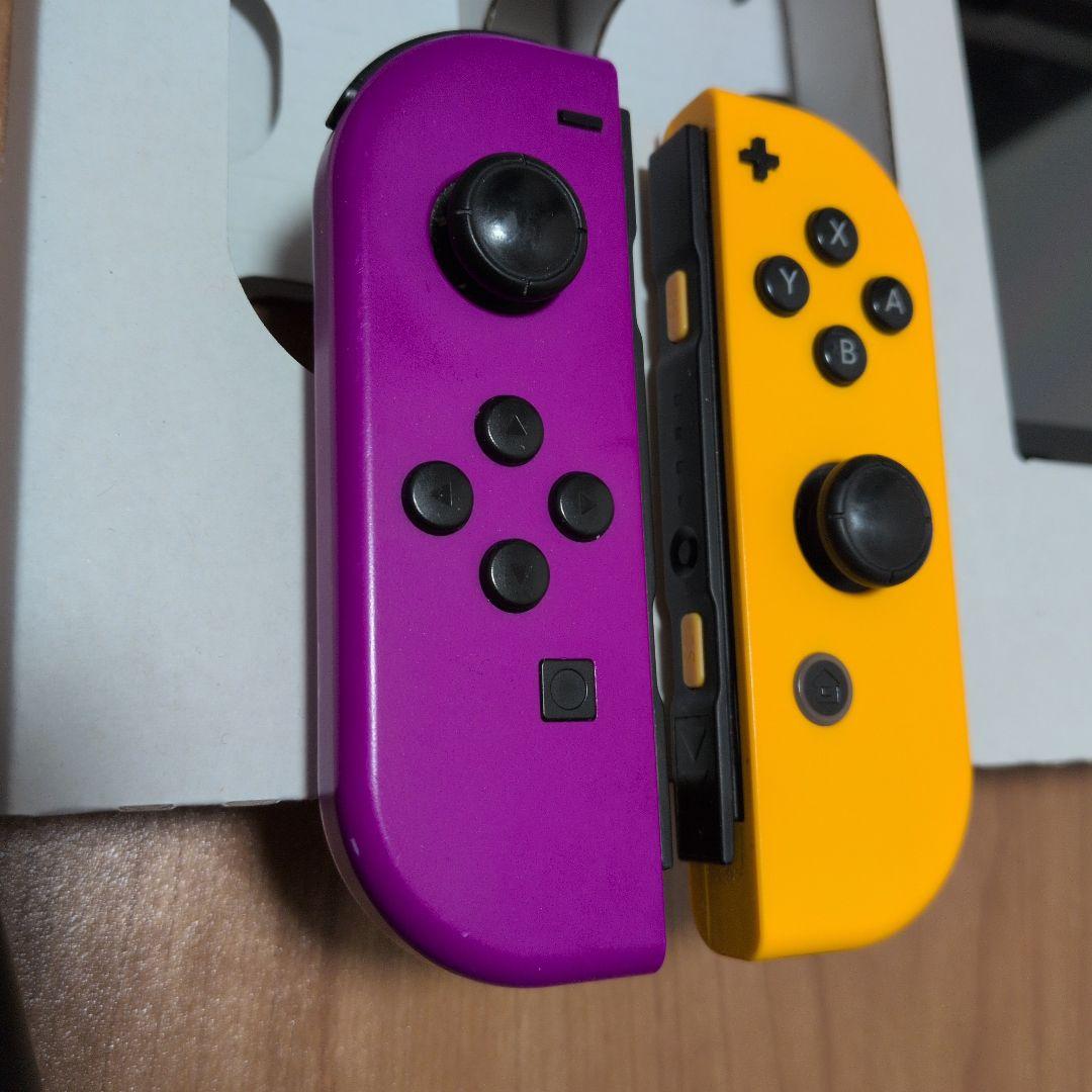 Nintendo Switch 本体 紫/黄色 Joy-Con 付属