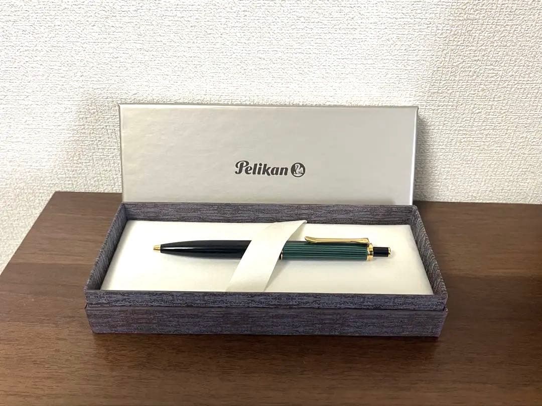 ペリカン　ボールペン　スーべレーンK400 グリーンストライプ