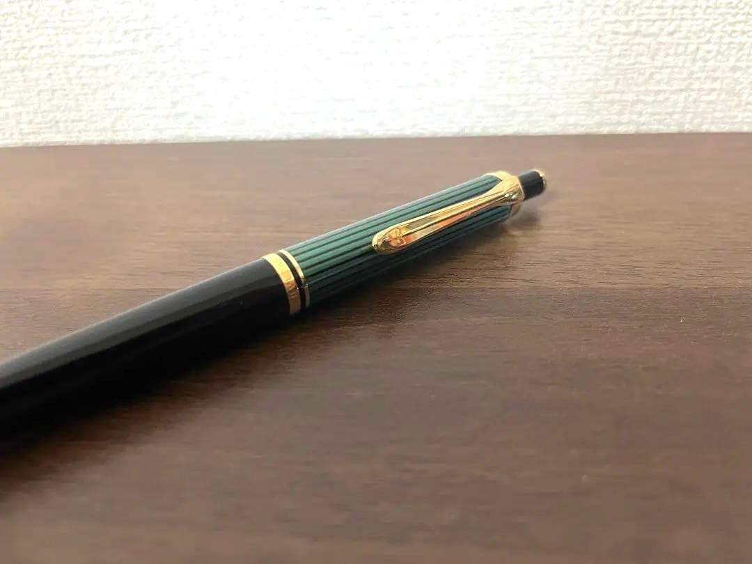 ペリカン　ボールペン　スーべレーンK400 グリーンストライプ
