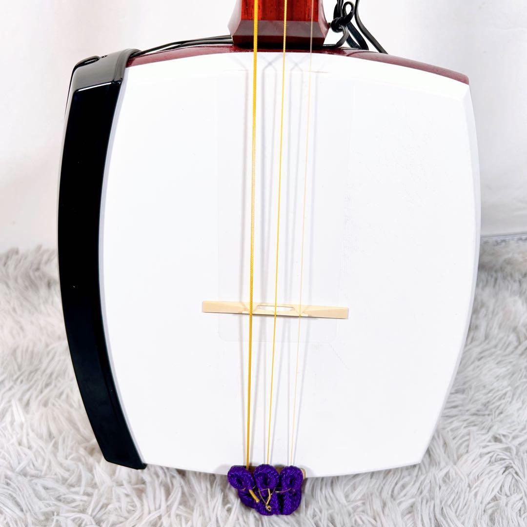 津軽三味線　高級花林　太棹　皮破れなし　天神欠けなし　ケース付　東さわり　延棹