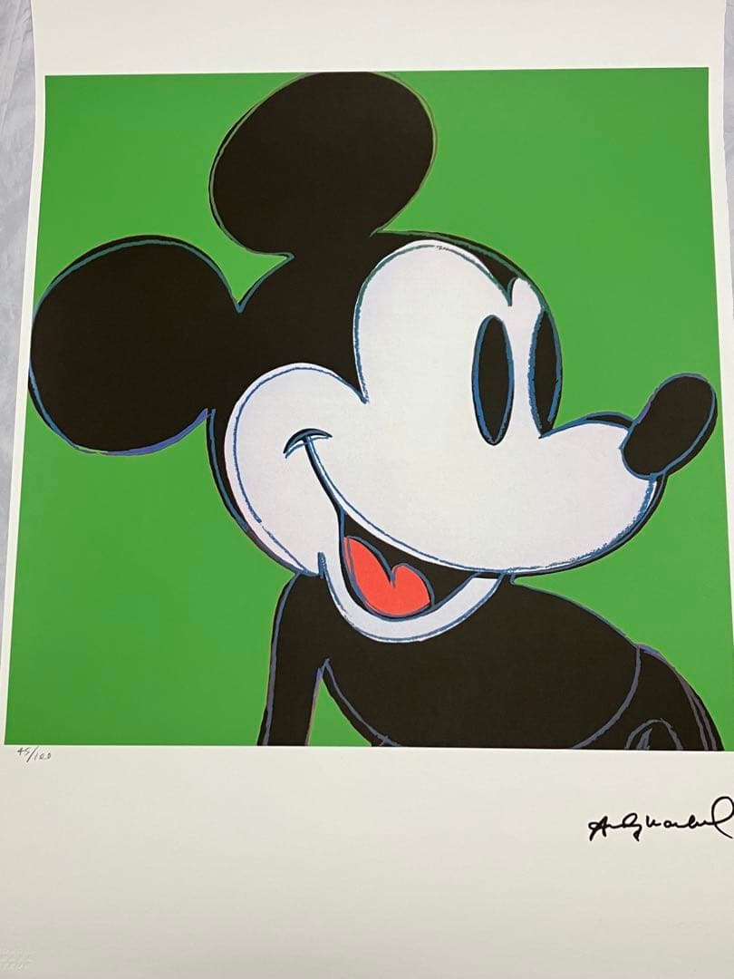 T*N様 限定100枚 アート品 （模写）アンディ・ウォーホル ミッキーマウス【