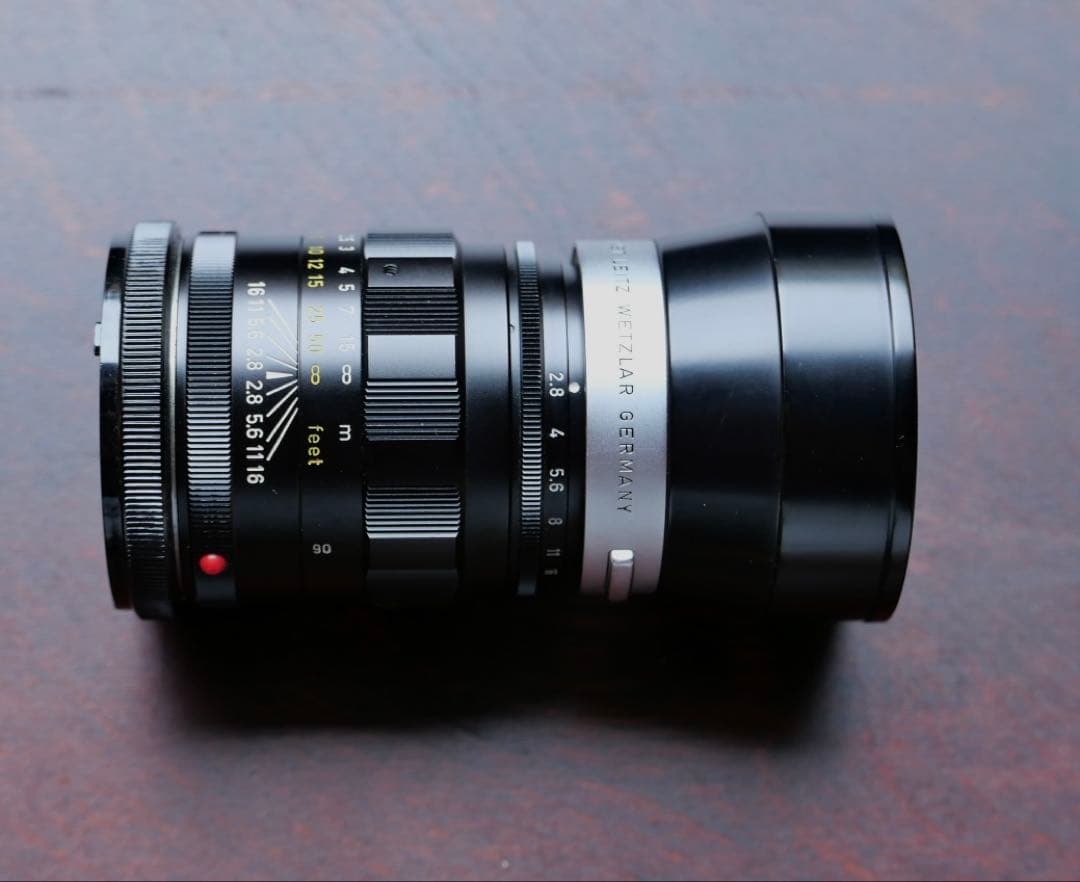 Leica(ライカ) テレエルマリート 90mm/F2.8(極美)&純正フード