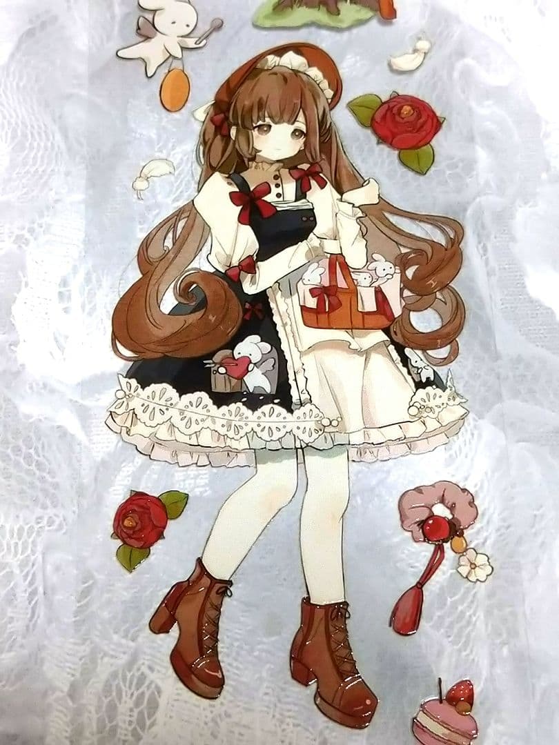 J361＃春游季(水晶)小可爱切り売り海外人物マステ女の子