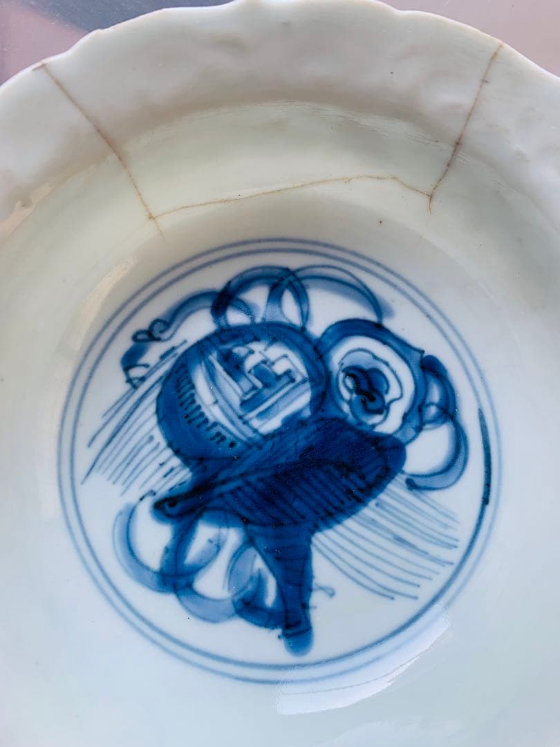 中国明時代染付お茶碗