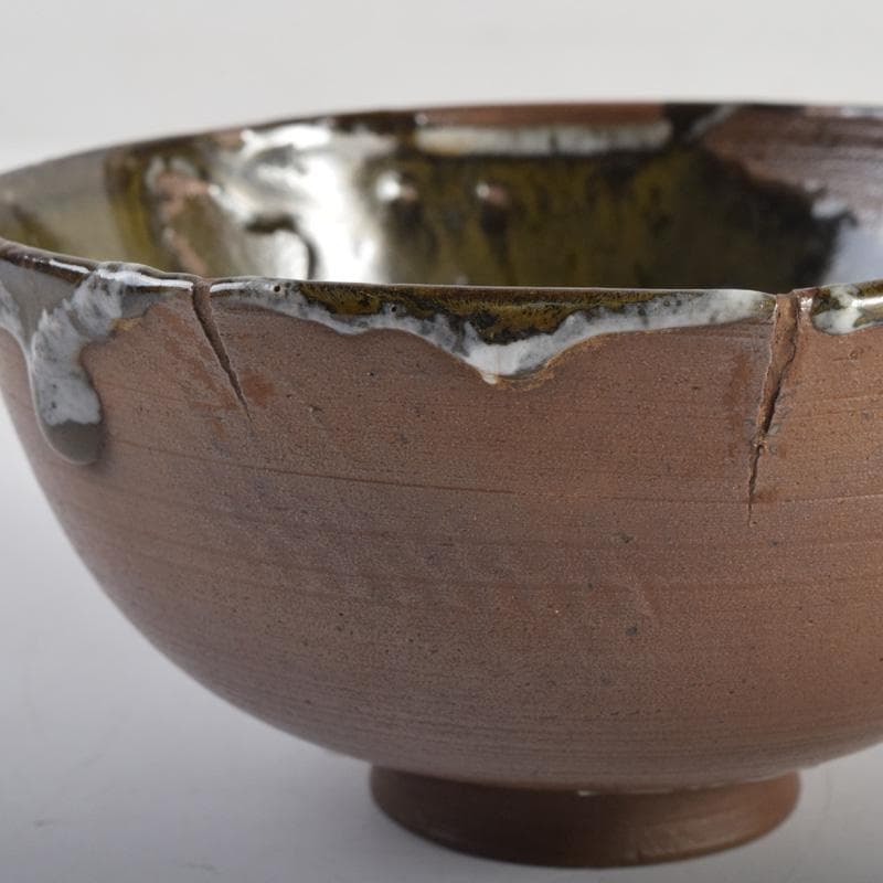 茶道具　利平造　郡上八幡　菓子鉢　茶碗　2点　共箱　N　8281