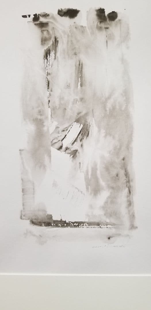 モノクロ絵画　抽象画　アート　インテリア　モデルルーム