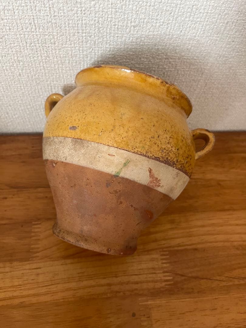 フランスアンティーク　南仏のポット　壺