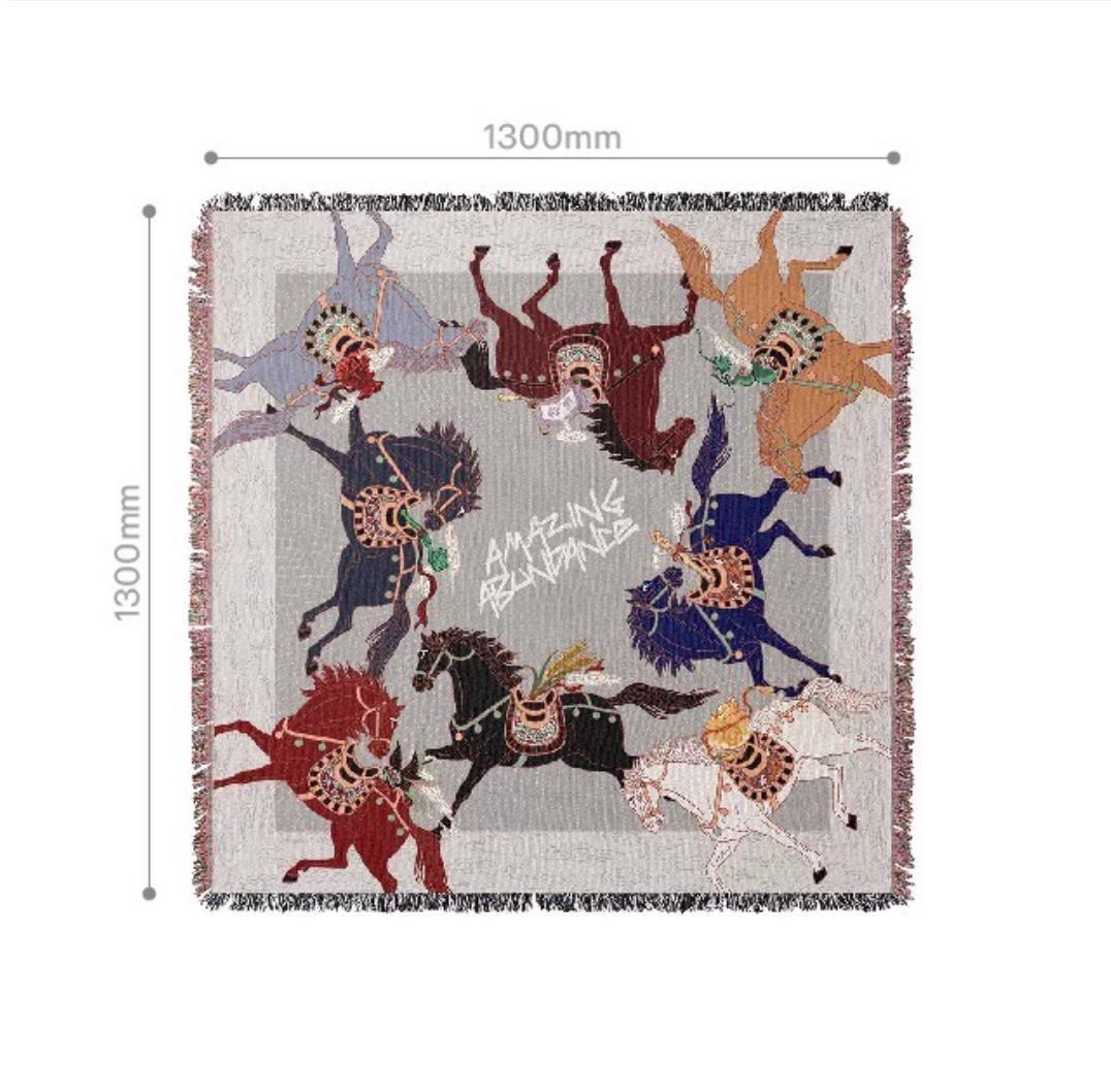 【TESLA 2026年 新春限定「敦煌八駿」カスタム ブランケット】