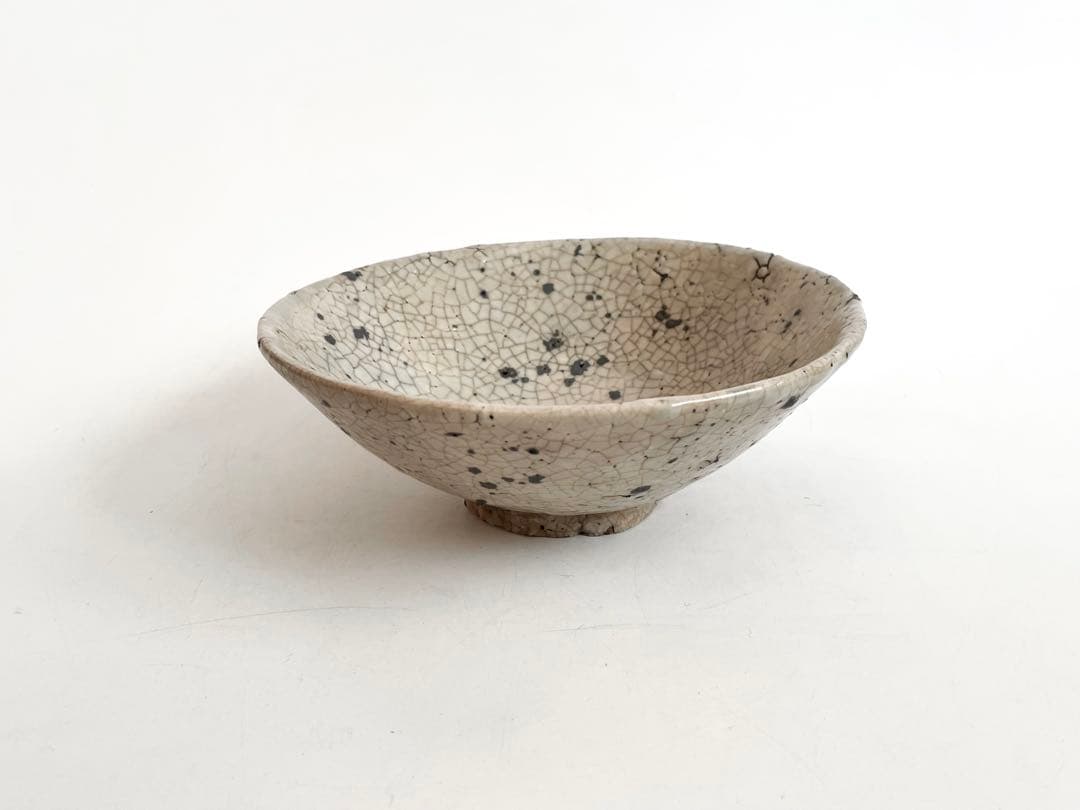 陶芸家　作家物　作者不明　箱付き　抹茶碗　茶碗　平茶碗　上口愚朗？