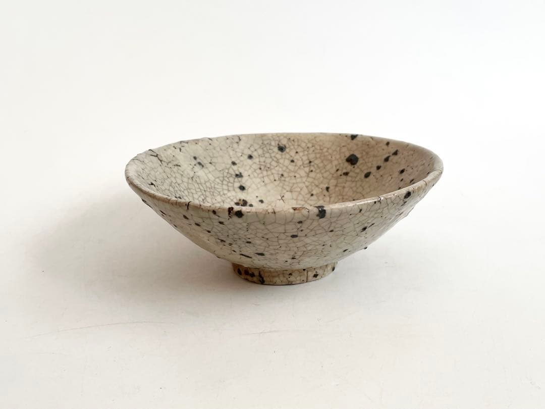 陶芸家　作家物　作者不明　箱付き　抹茶碗　茶碗　平茶碗　上口愚朗？