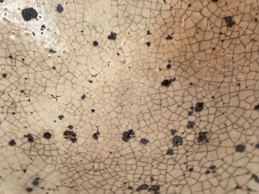 陶芸家　作家物　作者不明　箱付き　抹茶碗　茶碗　平茶碗　上口愚朗？