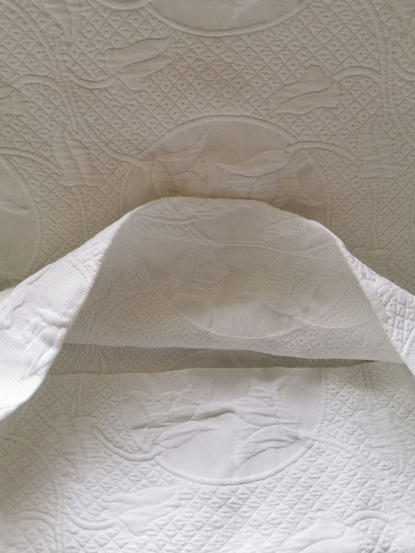 ヴィンテージ ピケドプロヴァンス チューリップ 百合風 花織肉厚クッションカバー