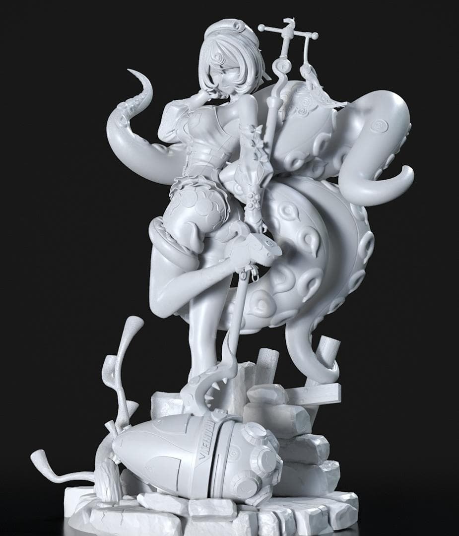 1/7　未塗装 未組立　フィギュア　ガレージキット　イディハリ　ZZZ