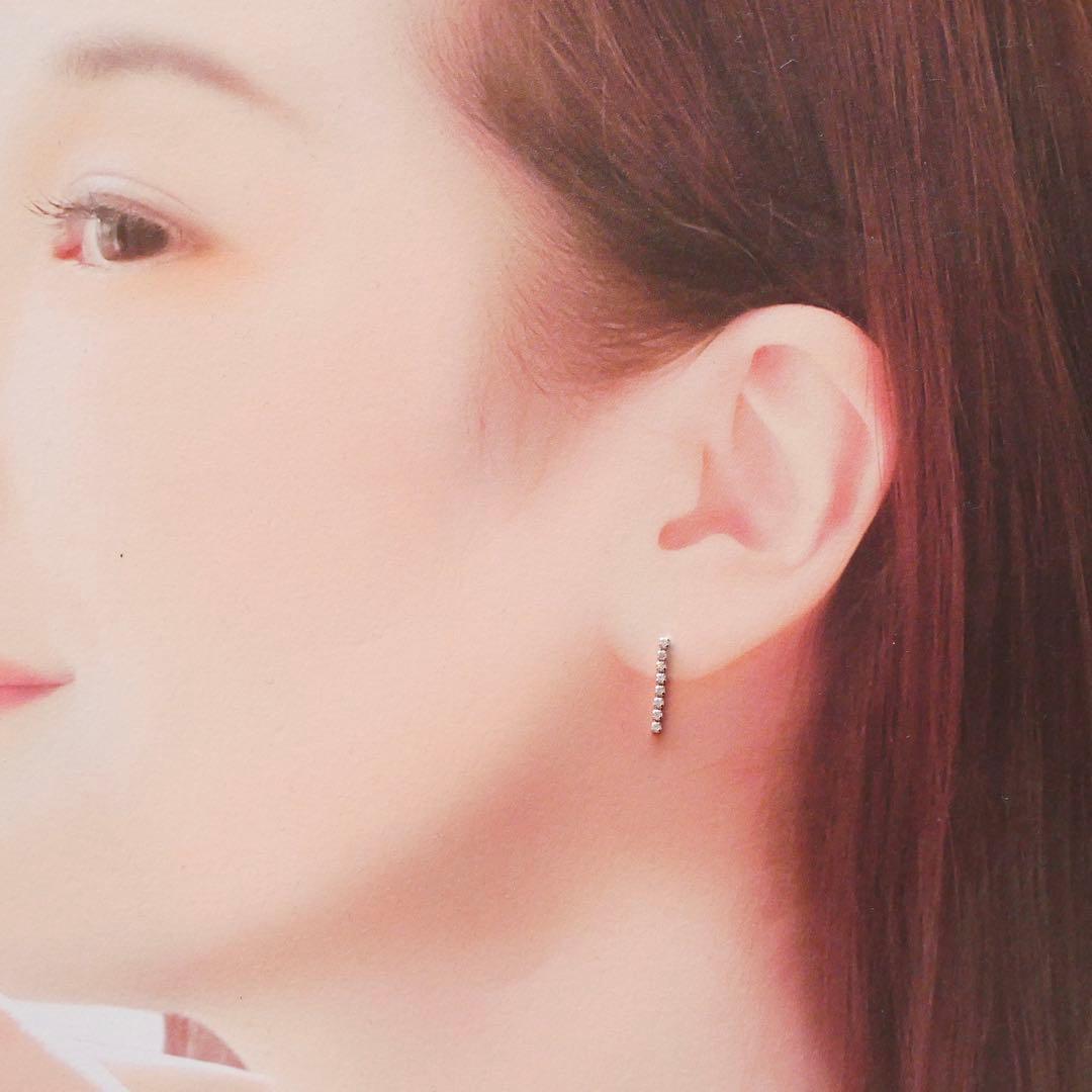 ポピー様【新品】ダイヤモンド ライン ピアス ネックレス 計2点