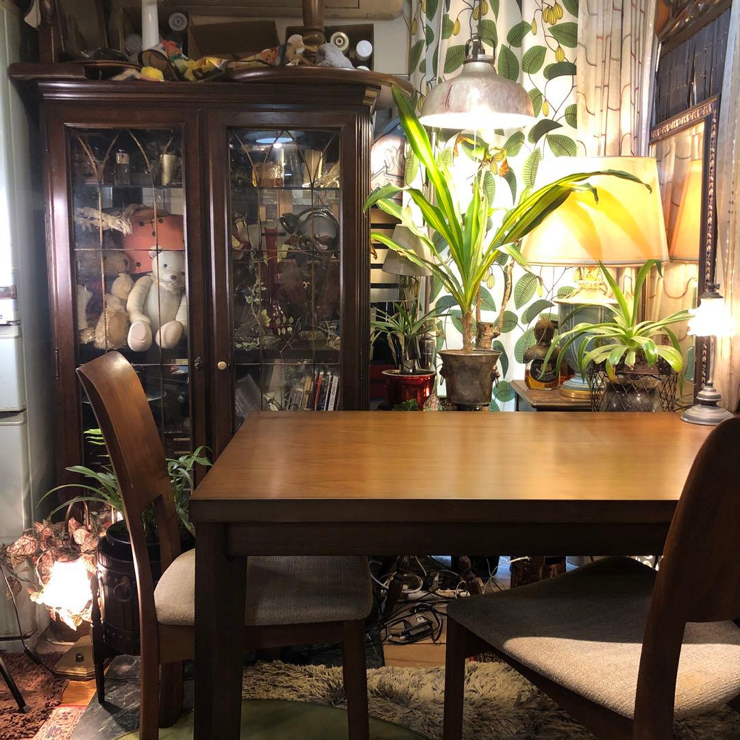 Sale ヴィンテージ ウォールナット　スクウェア　ダイニングテーブル