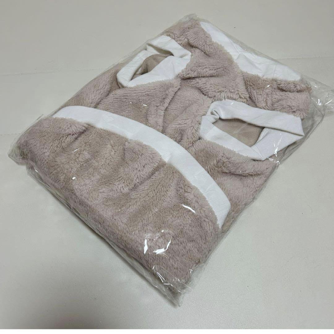ベージュ フリース犬服 未使用 ふわふわ 犬用品 犬用洋服 犬用冬服