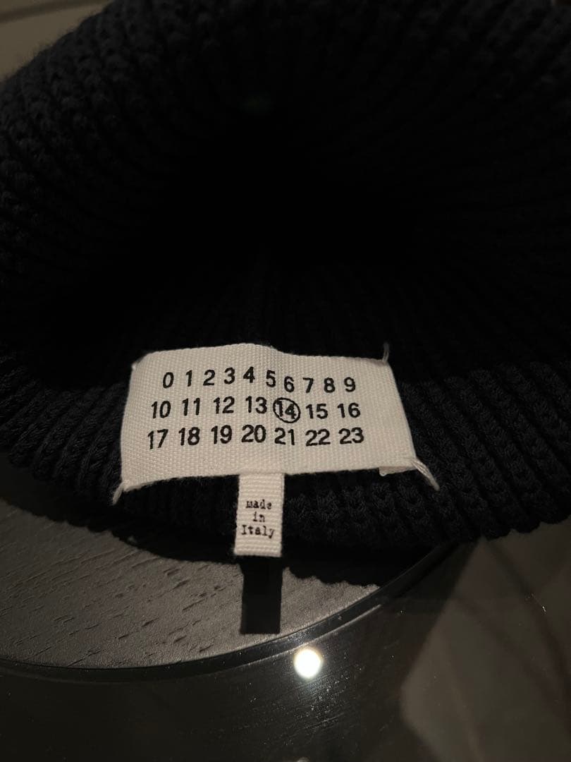 Maison Margiela メゾンマルジェラ 4ステッチ リブニットキャップ