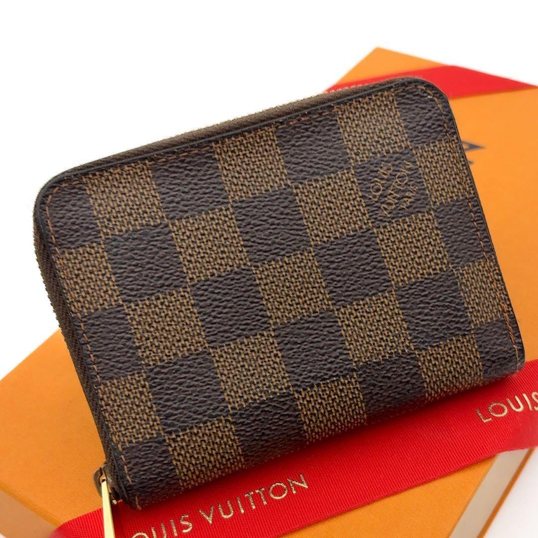 美品♪ルイヴィトン ダミエ エベヌ ジッピーパース ケース 小銭入れ