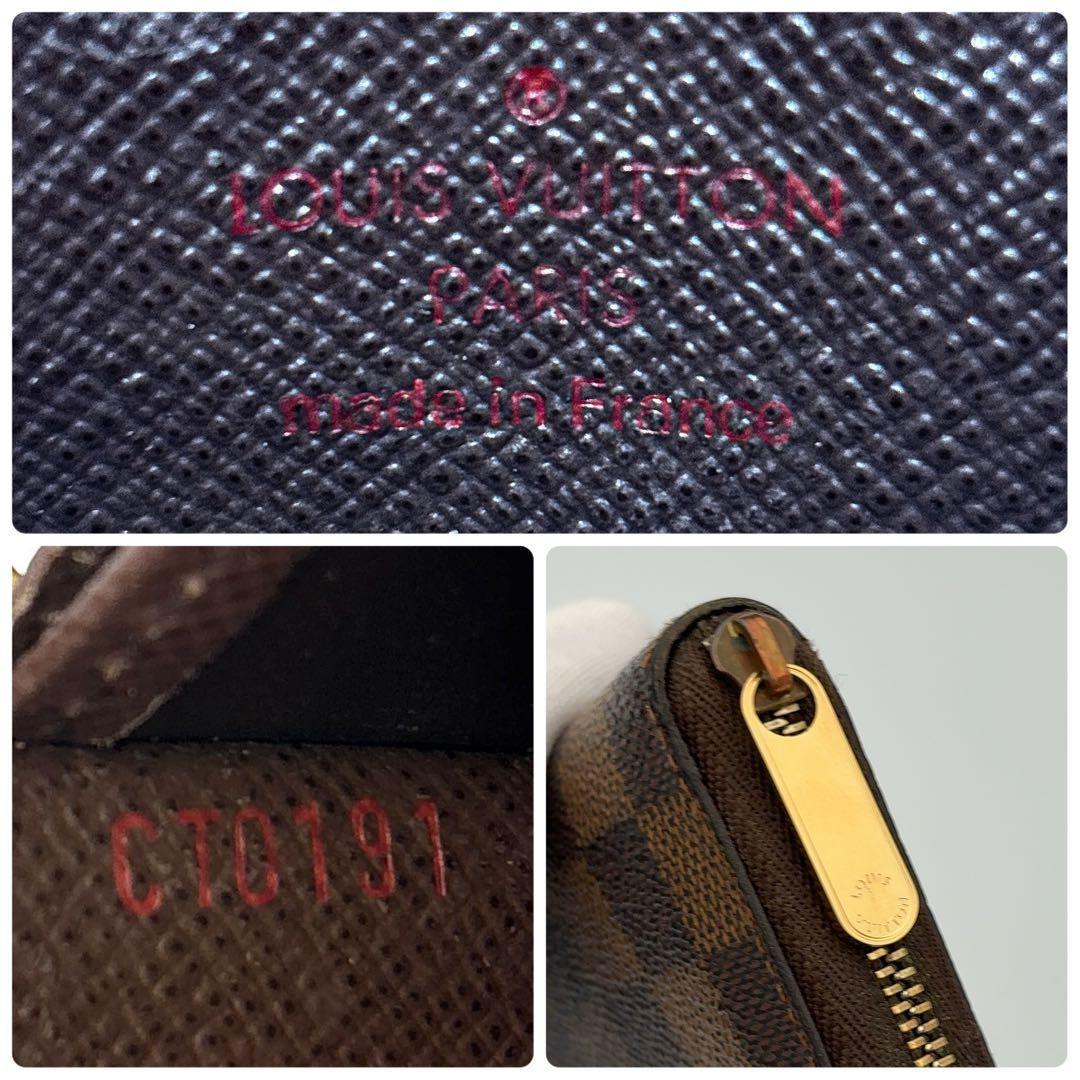 美品♪ルイヴィトン ダミエ エベヌ ジッピーパース ケース 小銭入れ