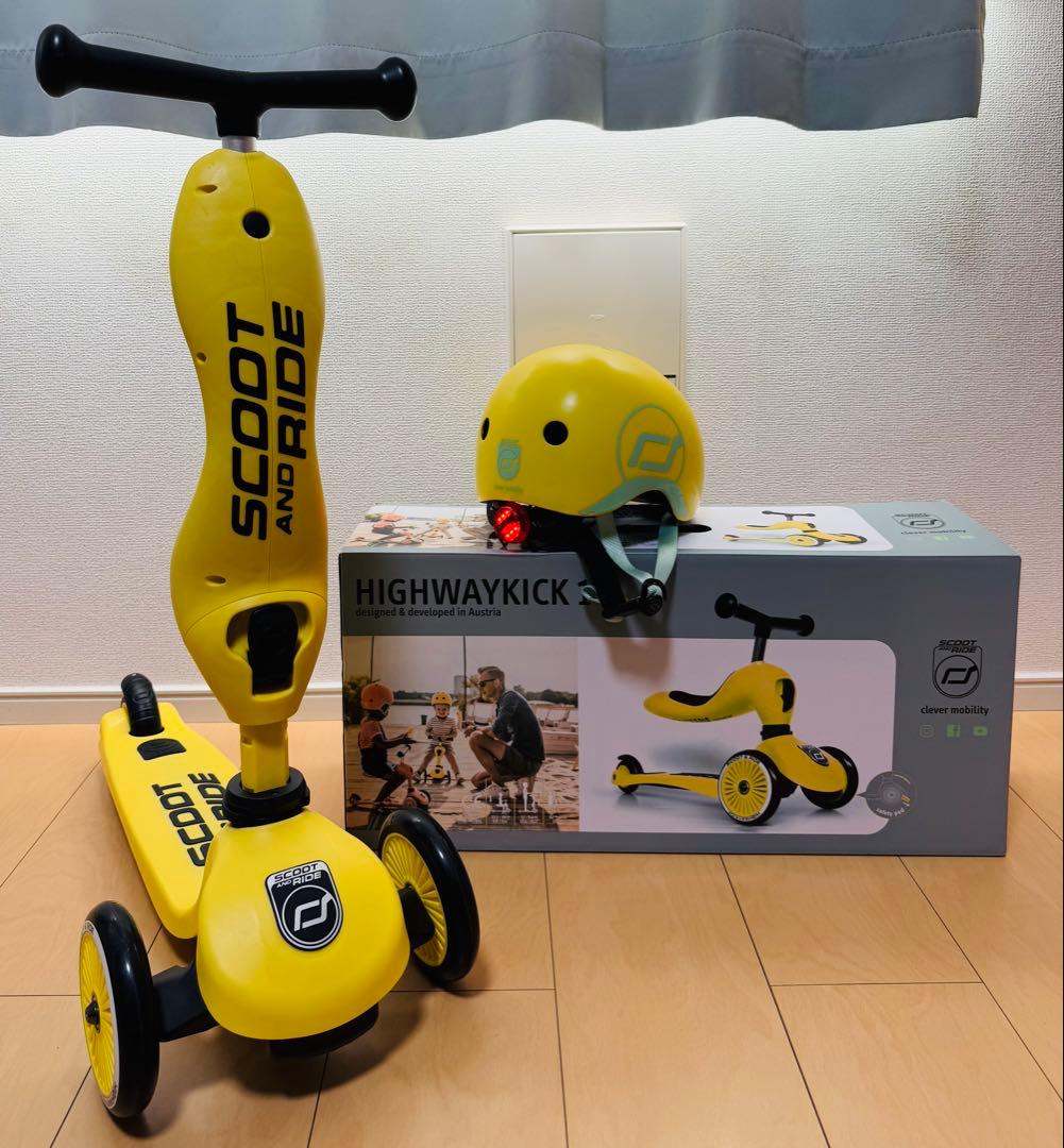 【美品】スクーター＋ヘルメット セット（箱あり）