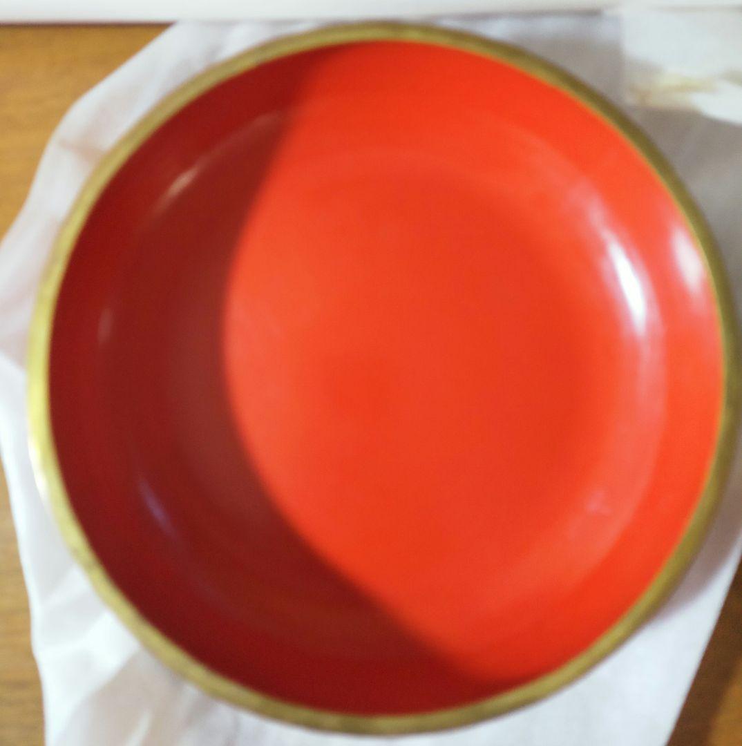 中国伝統美術工芸品　堆朱彫刻　円型蓋物　　茶道具入れ　アンティーク