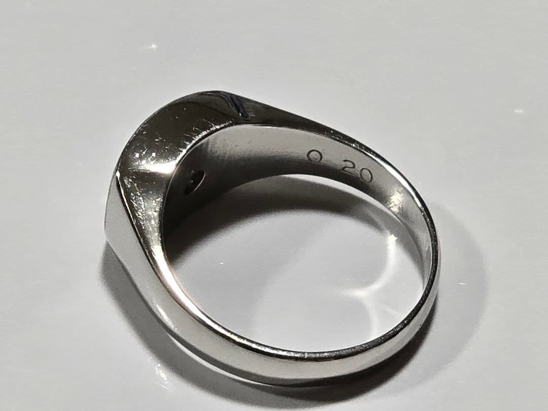 ムンバベダイヤ0.20ct プラチナPm900 印台 11.2g