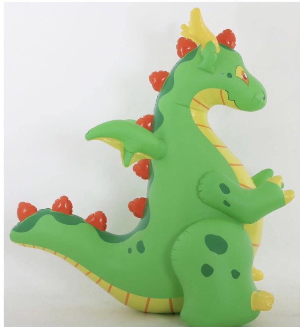 ドラゴングリーン　フロート　空気ビニール風船　浮き輪　レア　新製品　バルーン