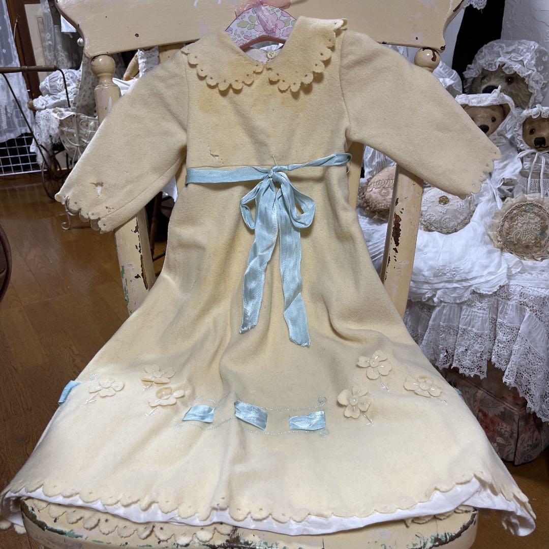 アンティーク　ベビーケープドレス　素材　リメイク