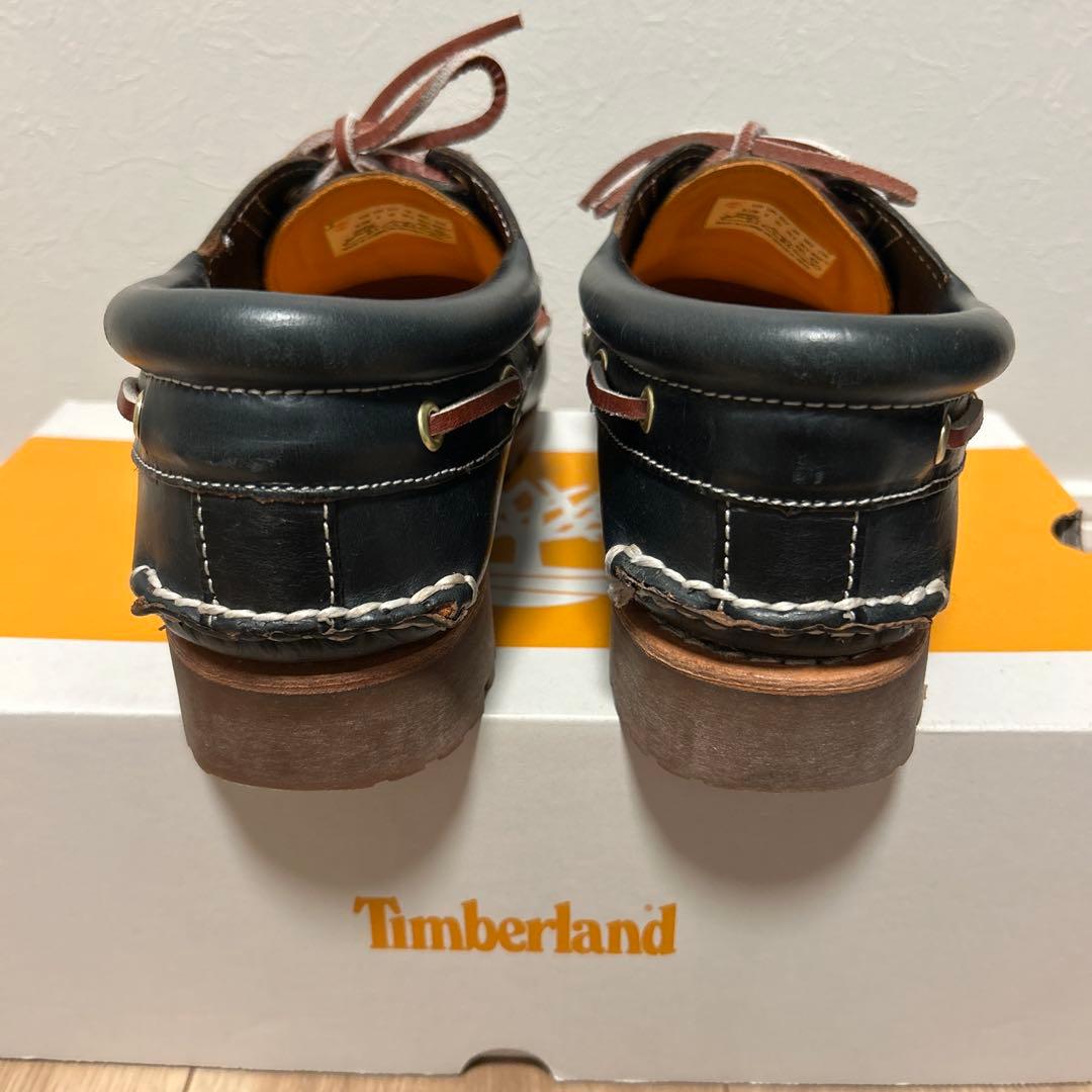 Timberland 黒 モカシンデッキシューズ