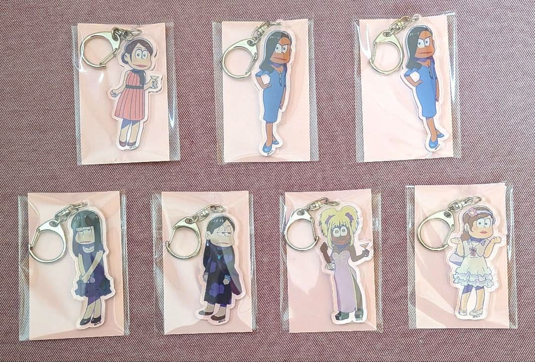 おそ松さん　じょし松さん　おそ子　カラ子　一子　十四子　トド子　アクリルキー