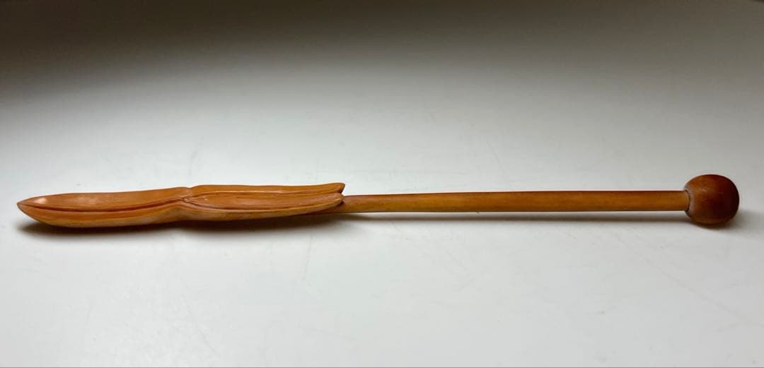 極上彫　極上茶杓　7g 東Y8-0113☆2Fトトチ