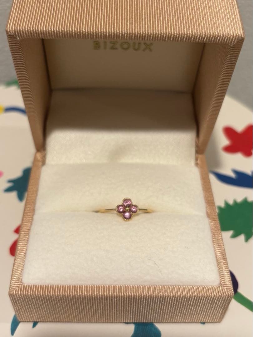 【今週末得価】bizoux アナイス シャンパンガーネット 11号 K18