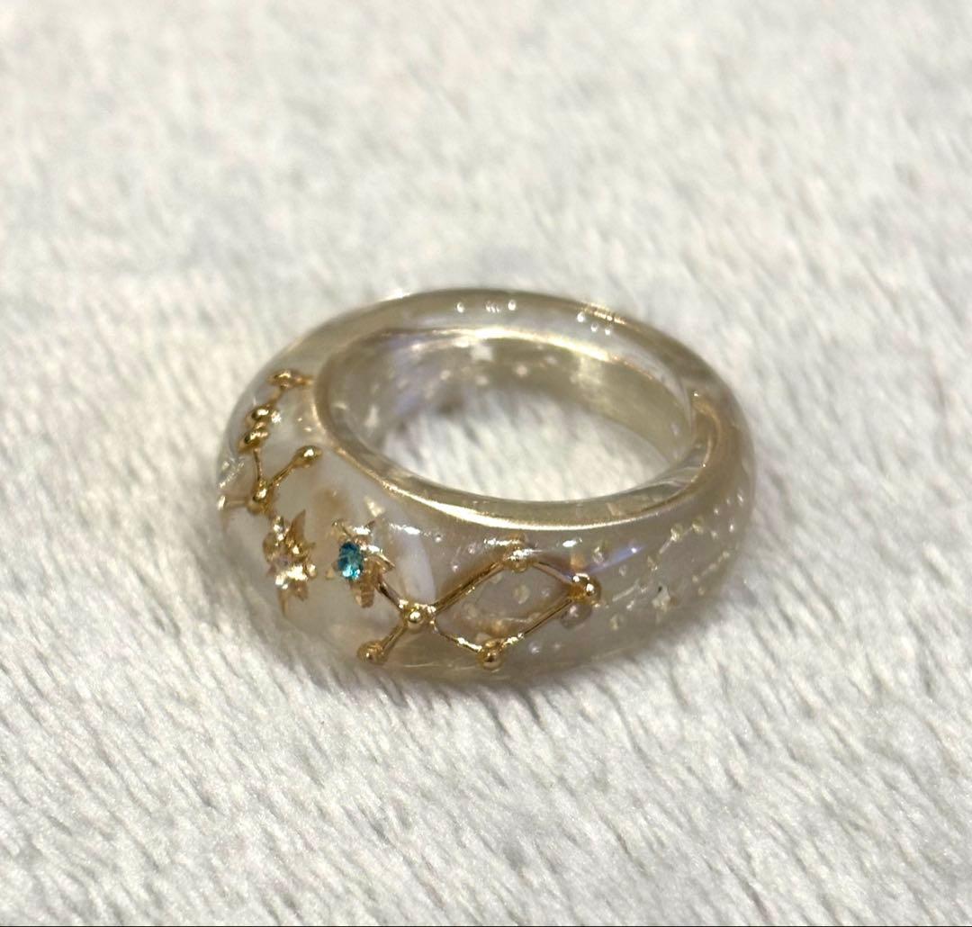 STAR JEWELRY スタージュエリー　アクリルリング　13号　星座★