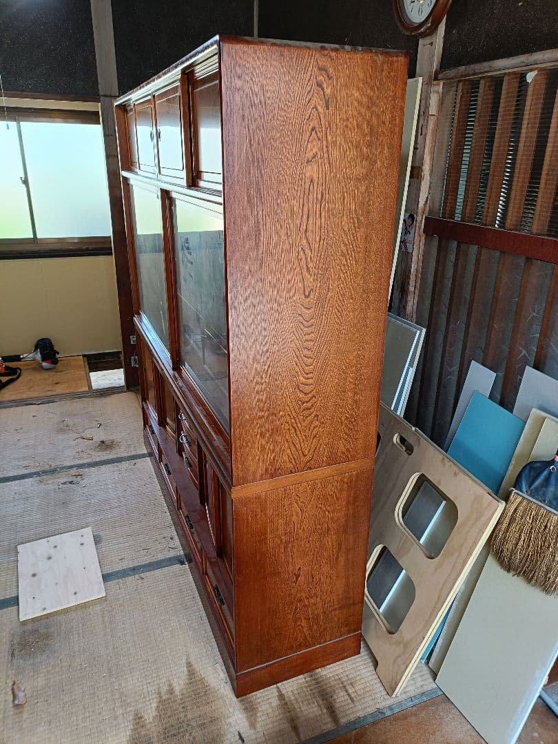 茶箪笥 木製ディスプレイキャビネット