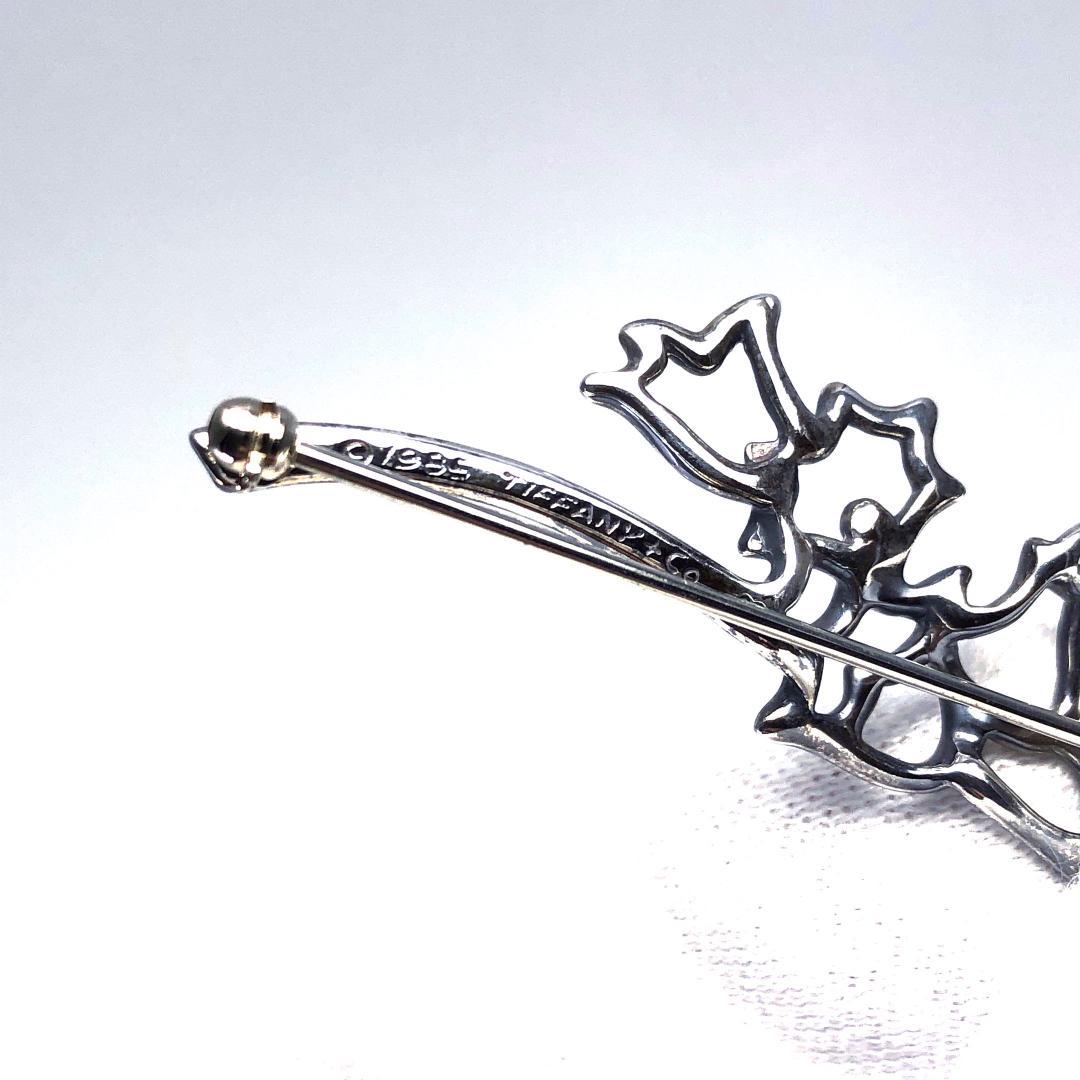 【美品・箱付き】ティファニー／ホタルブクロ ピンブローチ SV925