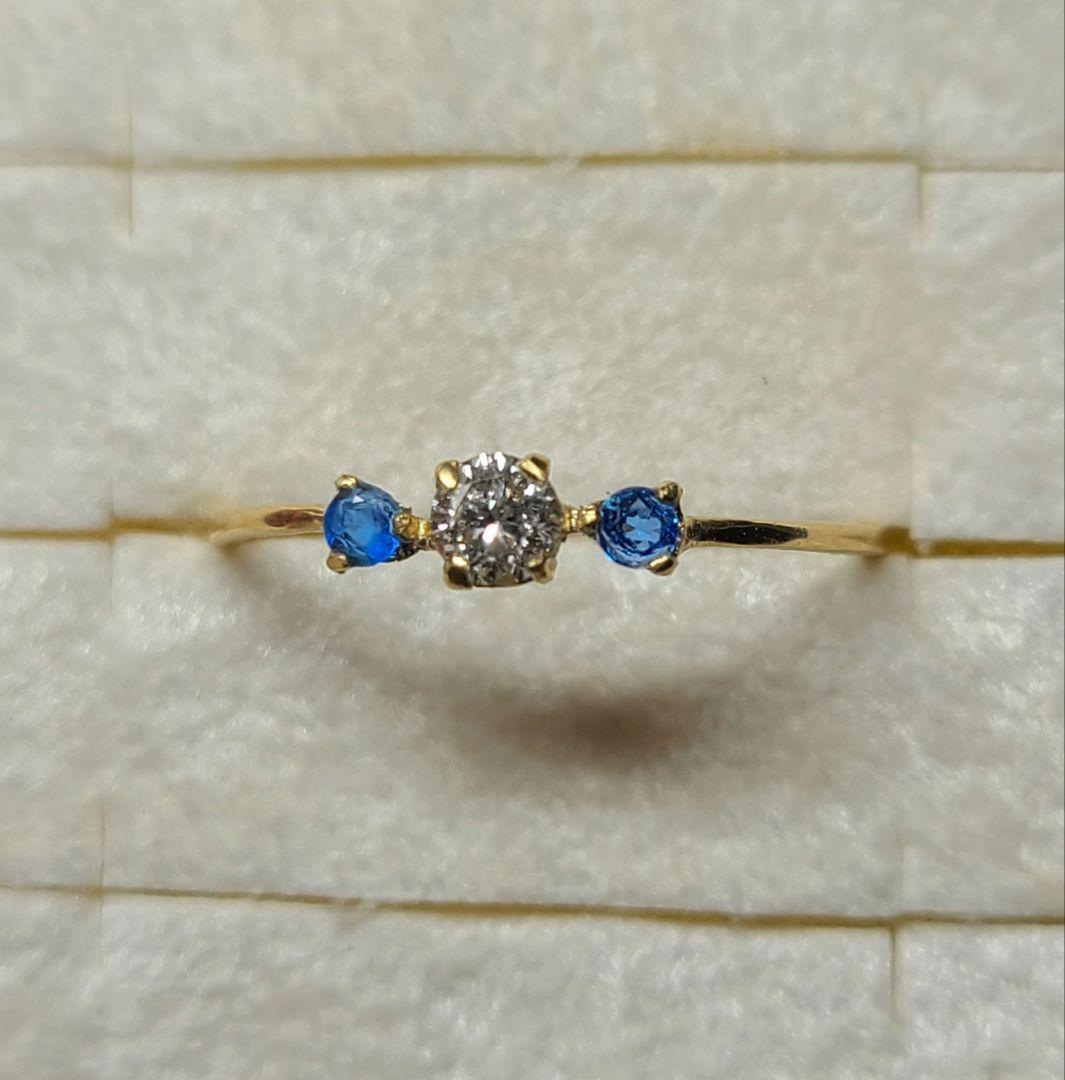 ¨̮こはる★ダイヤ&アウイナイト18金リング★