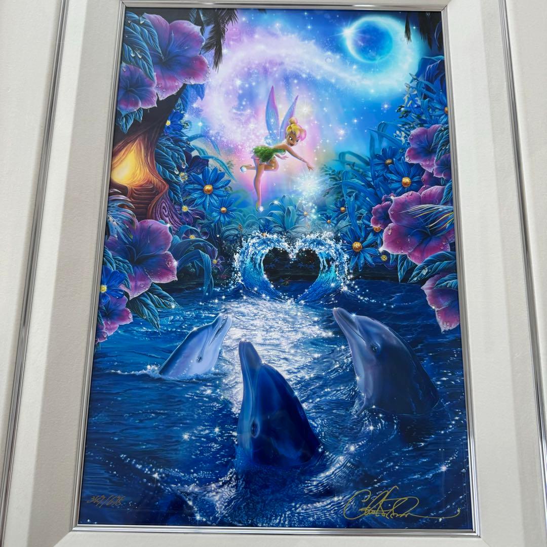 【クリスチャンラッセン・ラッセン絵画】ディズニーティンカーベル 版画