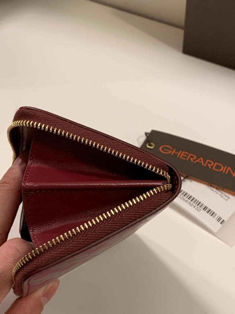 【新品未使用】GHERARDINI ワインレッド ケース　定価37400円