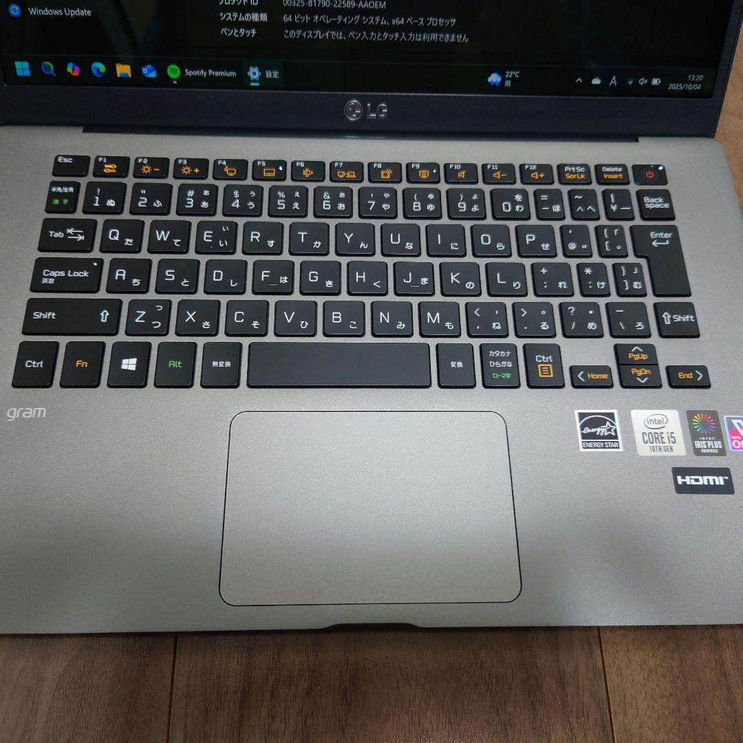 Windows11ノートPC LG gram 14Z90N-VR54J1