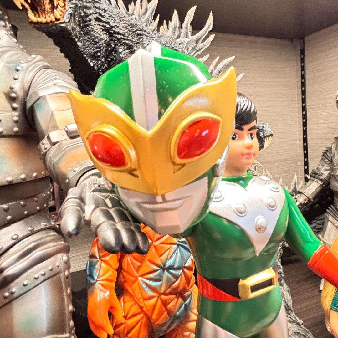 サンダーマスク　面取れ　当時物風　（ブルマァク・マルサン）