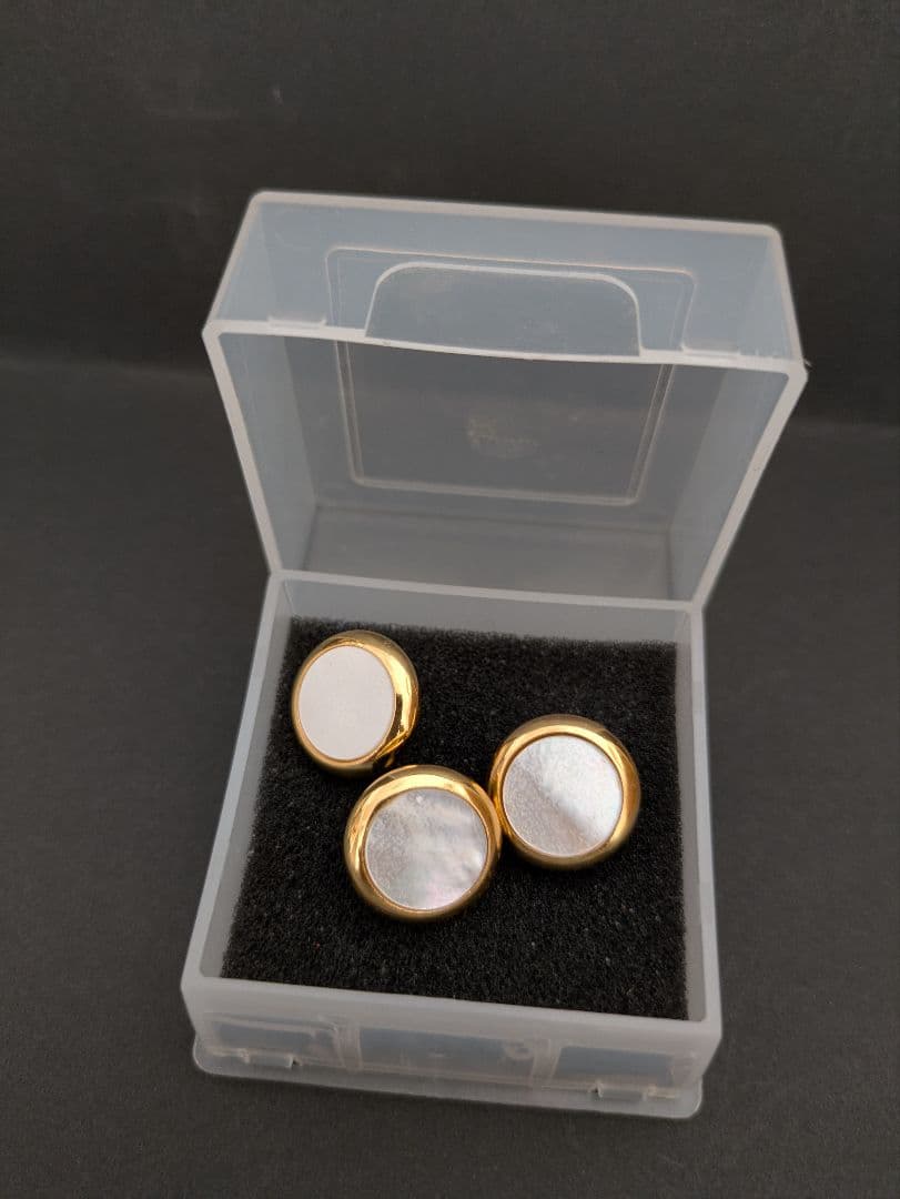 ピストンボタン 金メッキ 3個セット トランペット用