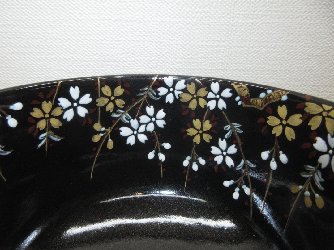 送料込【逢絢亭・新品】茶道具 茶碗 京焼 春の宵の図 錦光山香峰 共箱入り