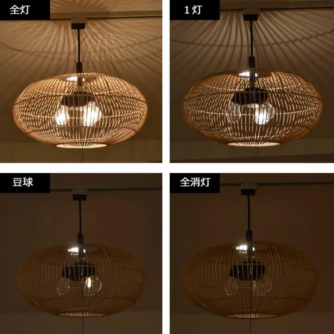 【訳あり】バリ島ラタン天井照明Φ50cm 通常18,150円がなんと！