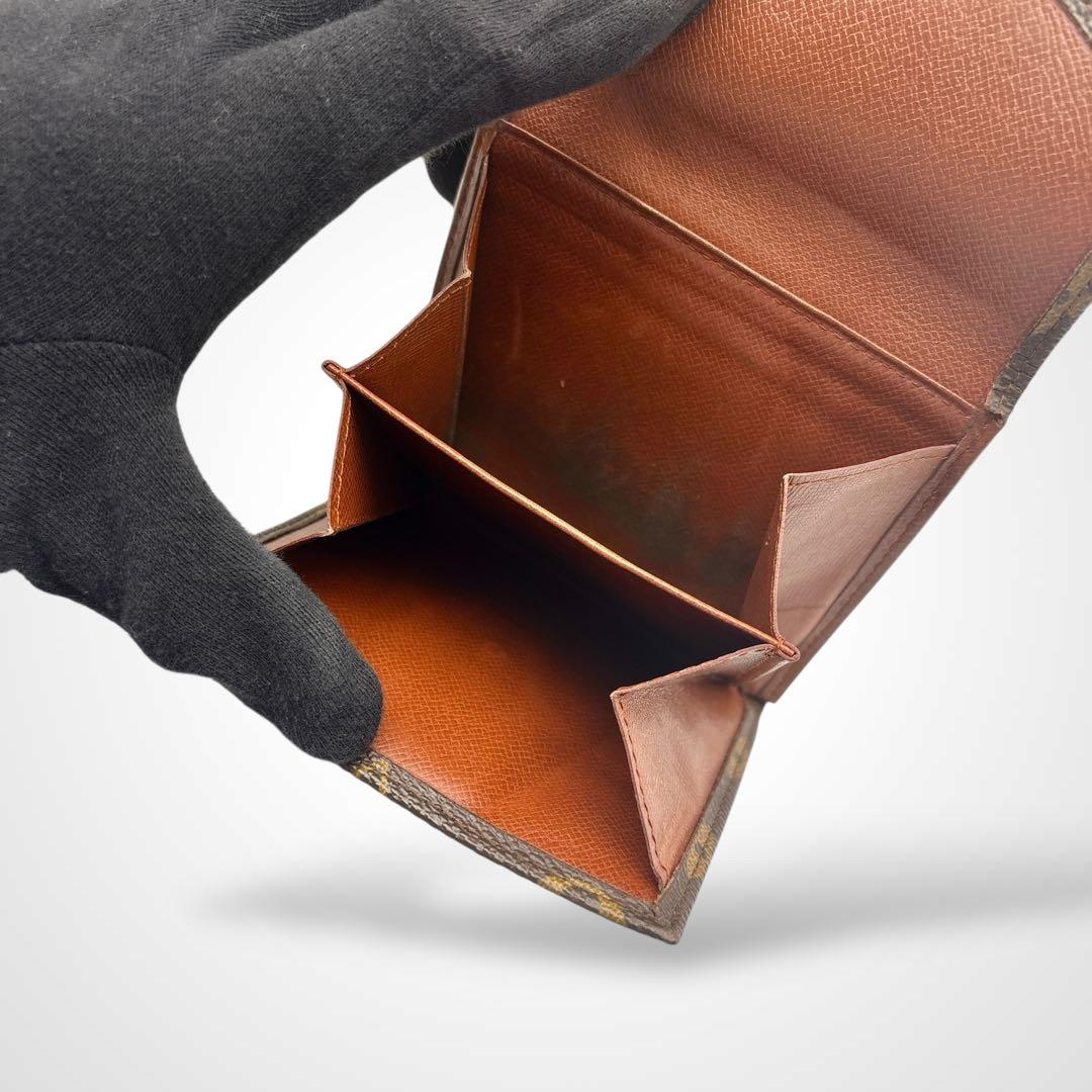 ルイヴィトン モノグラム ポルト モネ ビエ Wホック 三つ折り財布 廃盤 ④