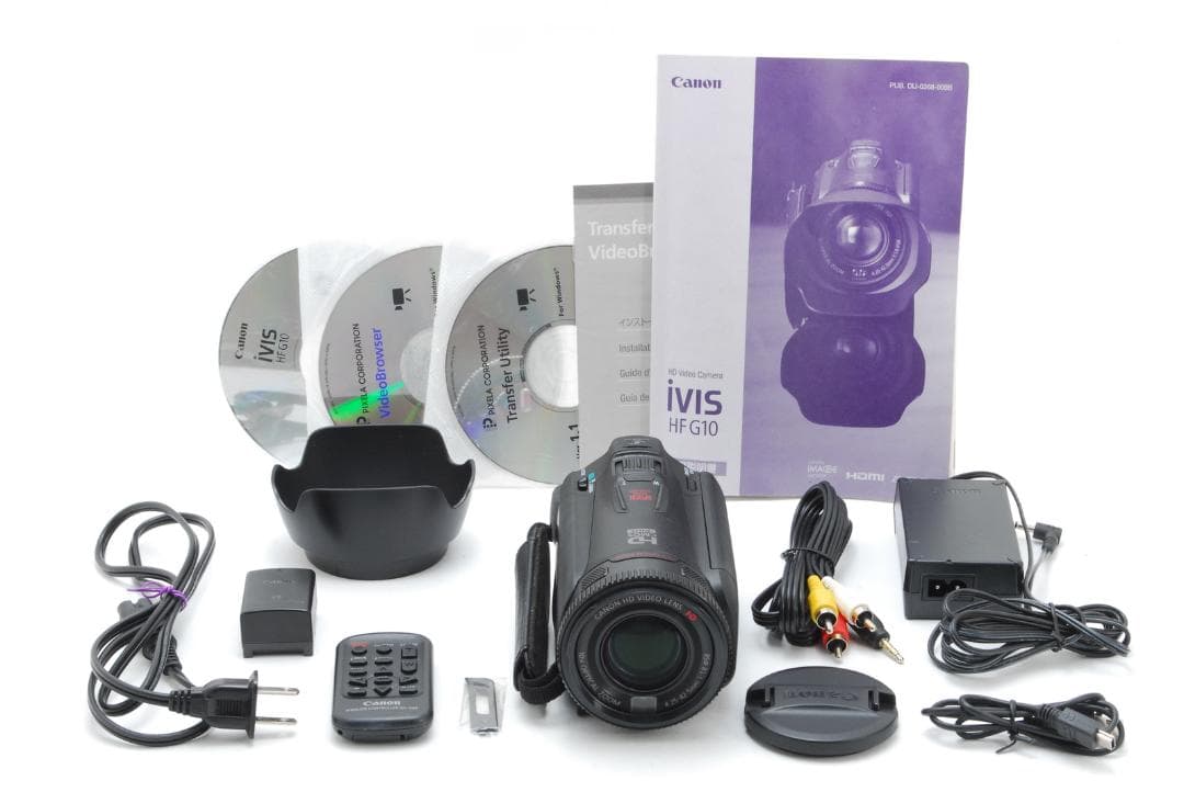【使用数回・美品】Canon キャノン IVIS HF G10 ビデオカメラ