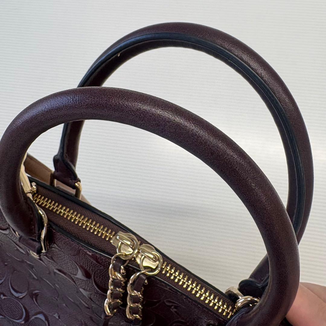 コーチ COACH ショルダーバッグ/ハンドバッグ　茶系