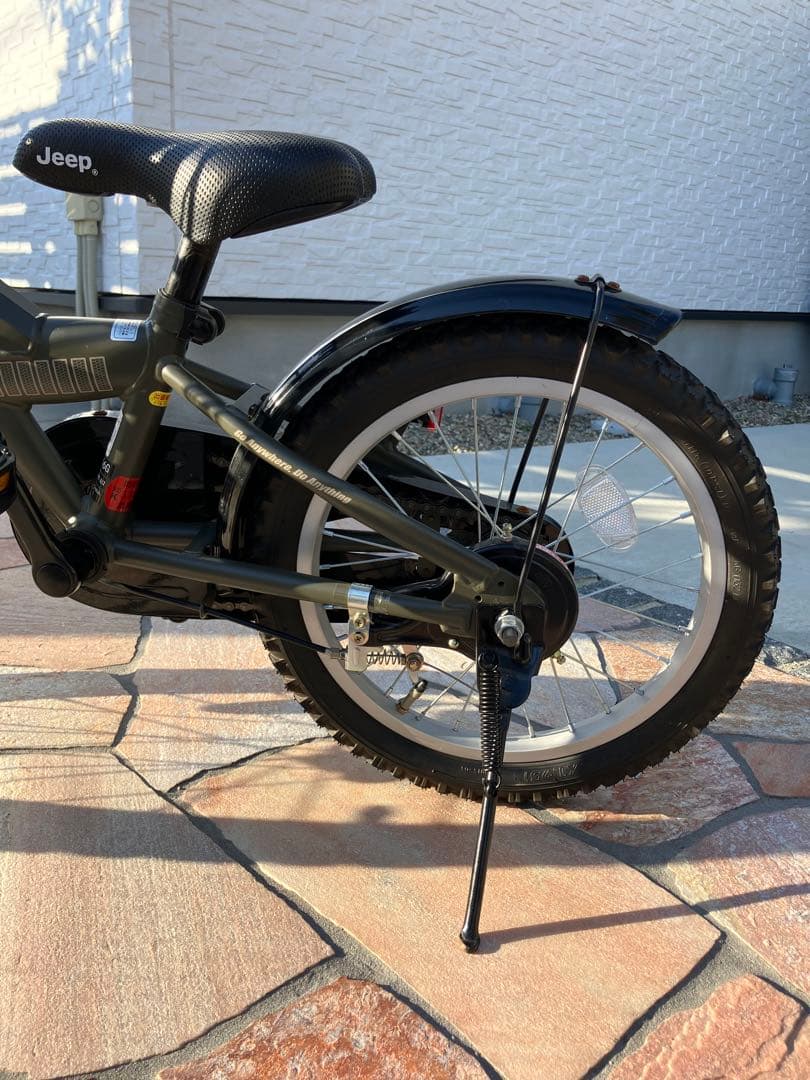 【♡NJAT♡ 】Jeep 子供用自転車 16インチ オリーブグリーン