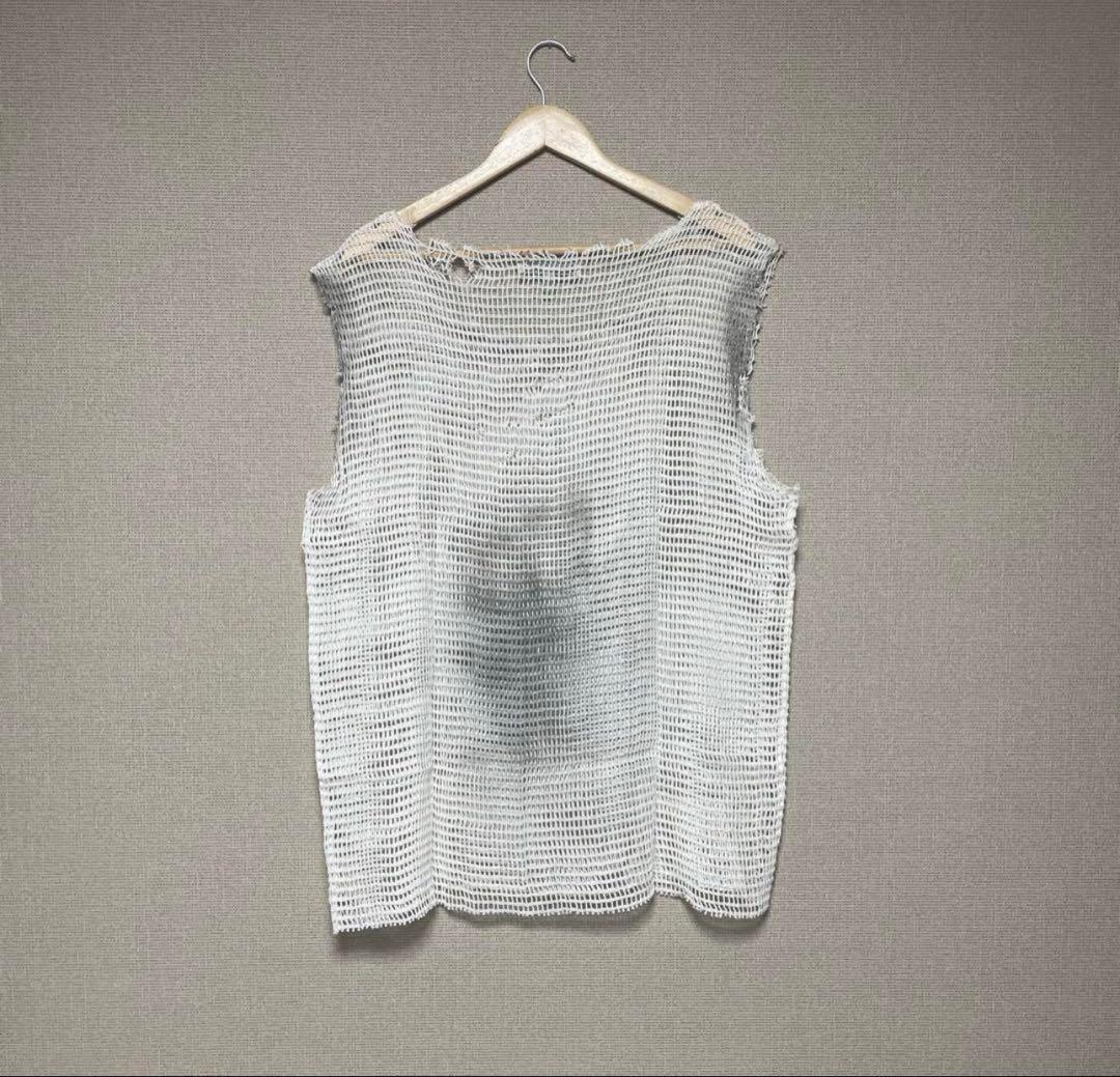 Number （N） ine 02SSオパール加工メッシュ ノースリーブ